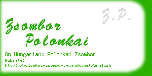 zsombor polonkai business card